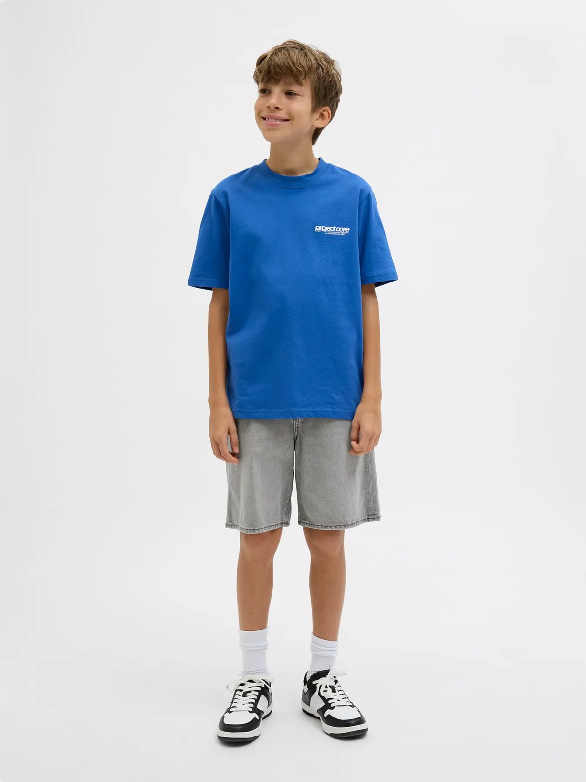 Jack and Jones Junior Tony Original Shorts Junior Grey Denim