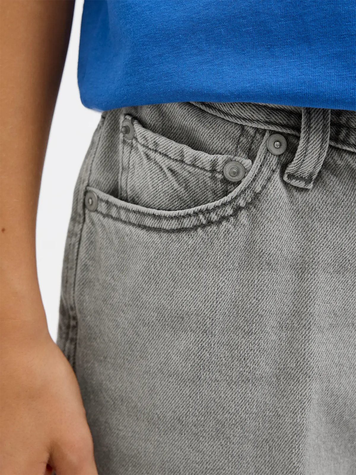 Jack and Jones Junior Tony Original Shorts Junior Grey Denim