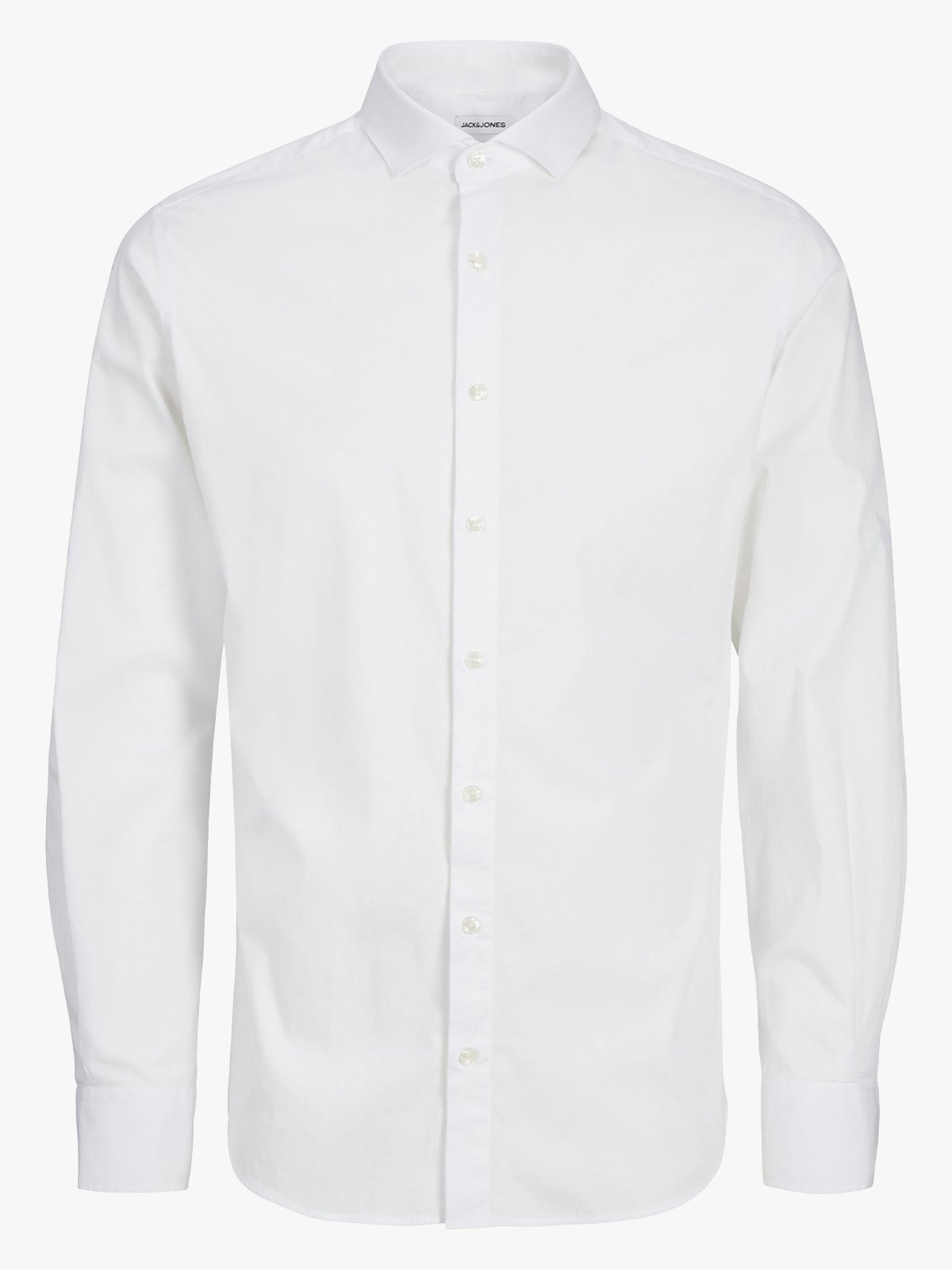 Jack and Jones Junior Junior Axel Stretch Shirt Long Sleeve White