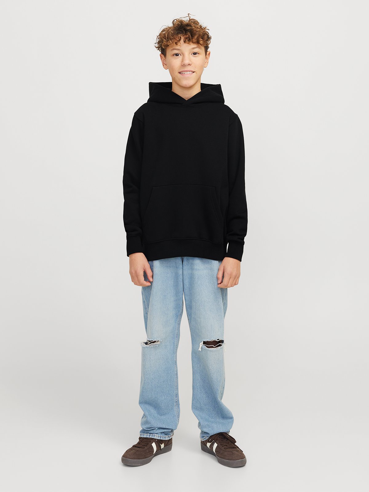 Jack and Jones Junior Urban Edge Sweat Hood Jnr Black