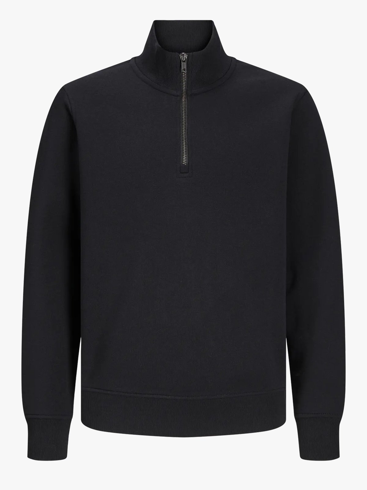 Jack and Jones Junior Bradley Sweat Half Zip Junior Black