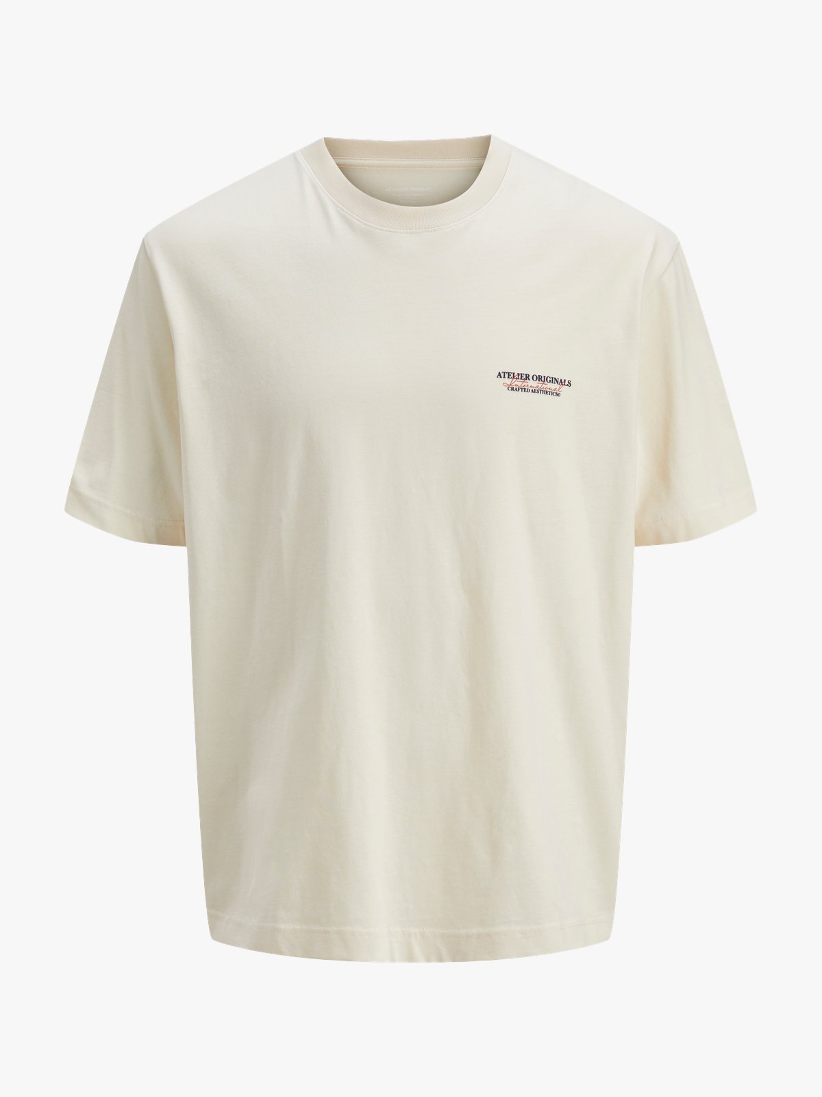Jack & Jones Junior Islington Type Tee Short Sleeve Crew Antique White
