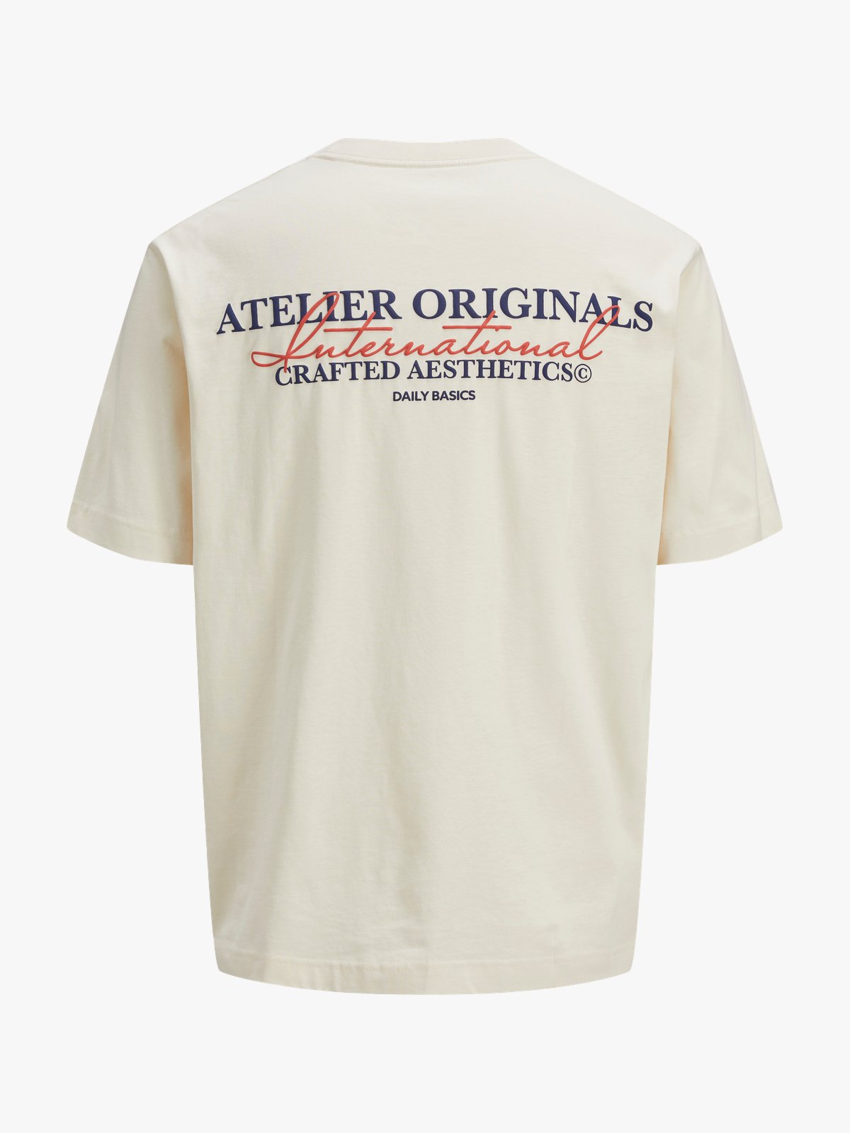 Jack & Jones Junior Islington Type Tee Short Sleeve Crew Antique White