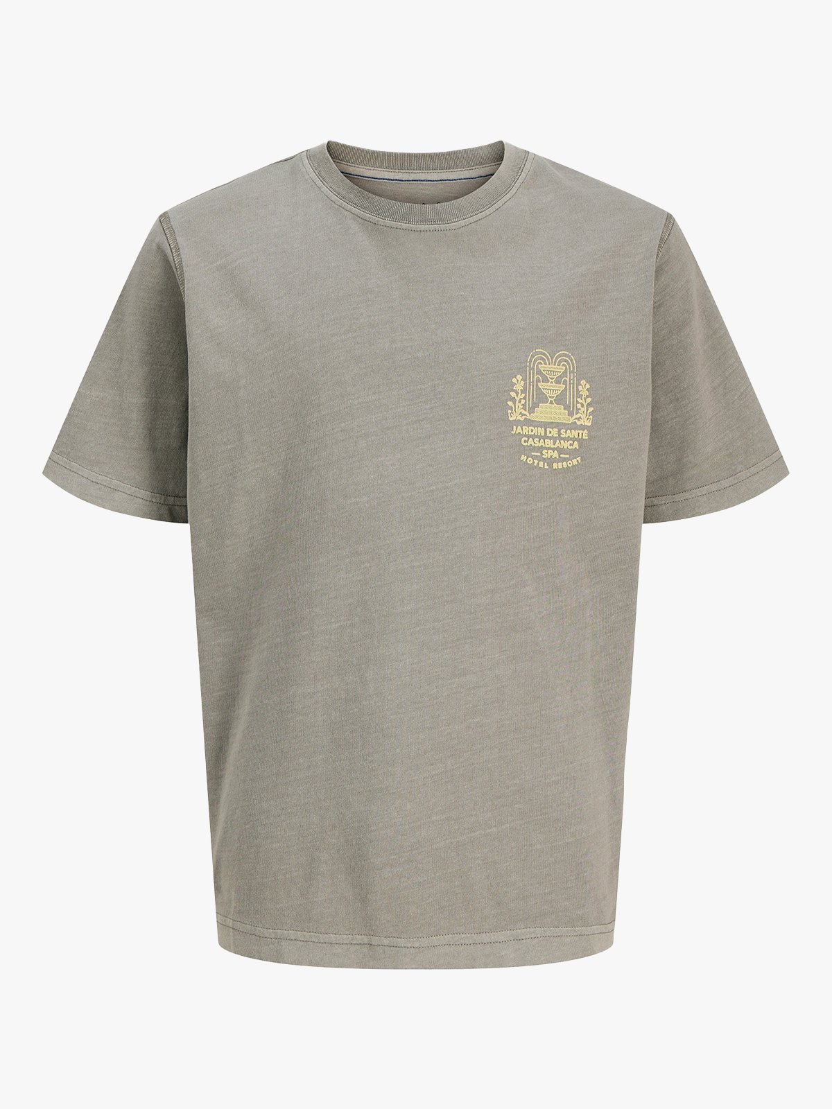 Jack and Jones Junior Junior Blumanson Short Sleeve Tee Junior Steeple Gray