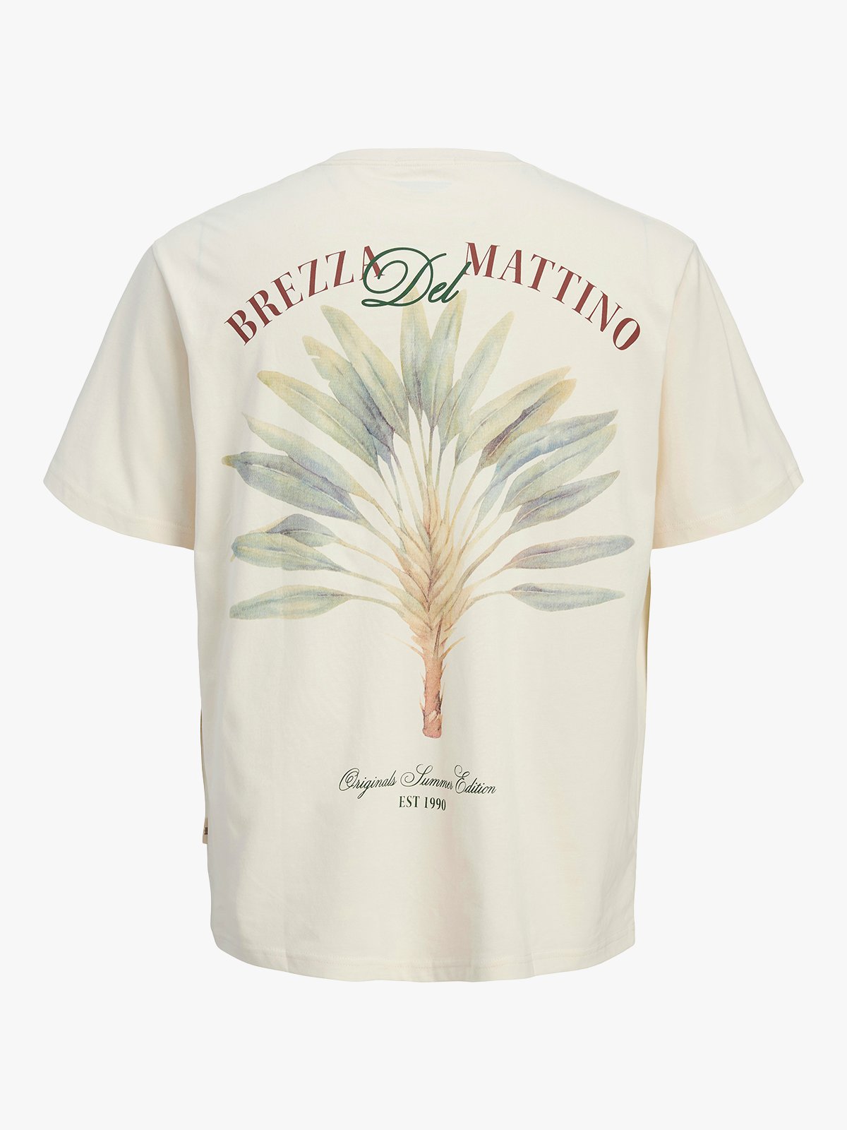 Jack and Jones Junior Hydra Cutout Tee Crew Neck Junior Antique White