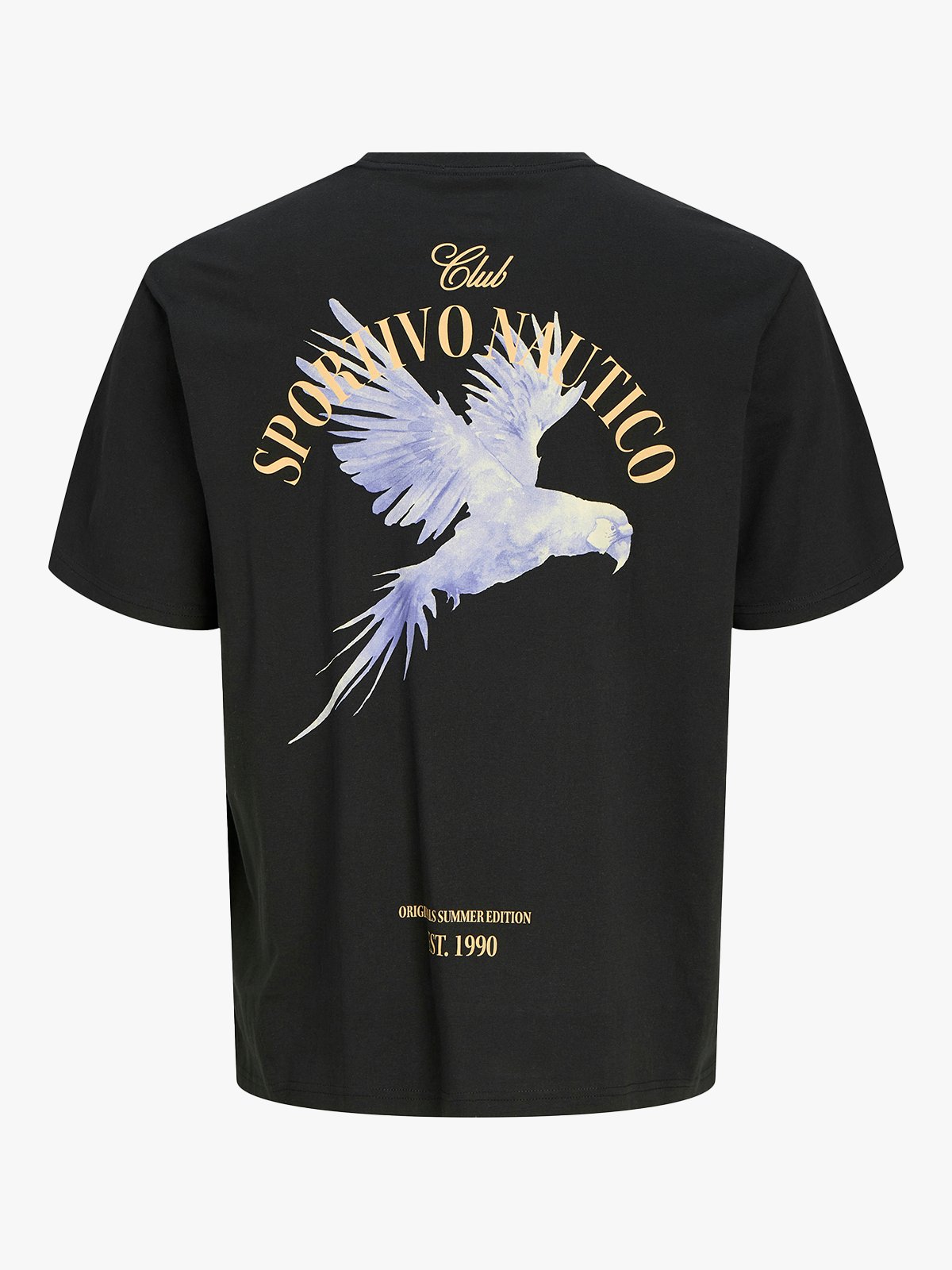 Jack and Jones Junior Hydra Cutout Tee Crew Neck Junior Black