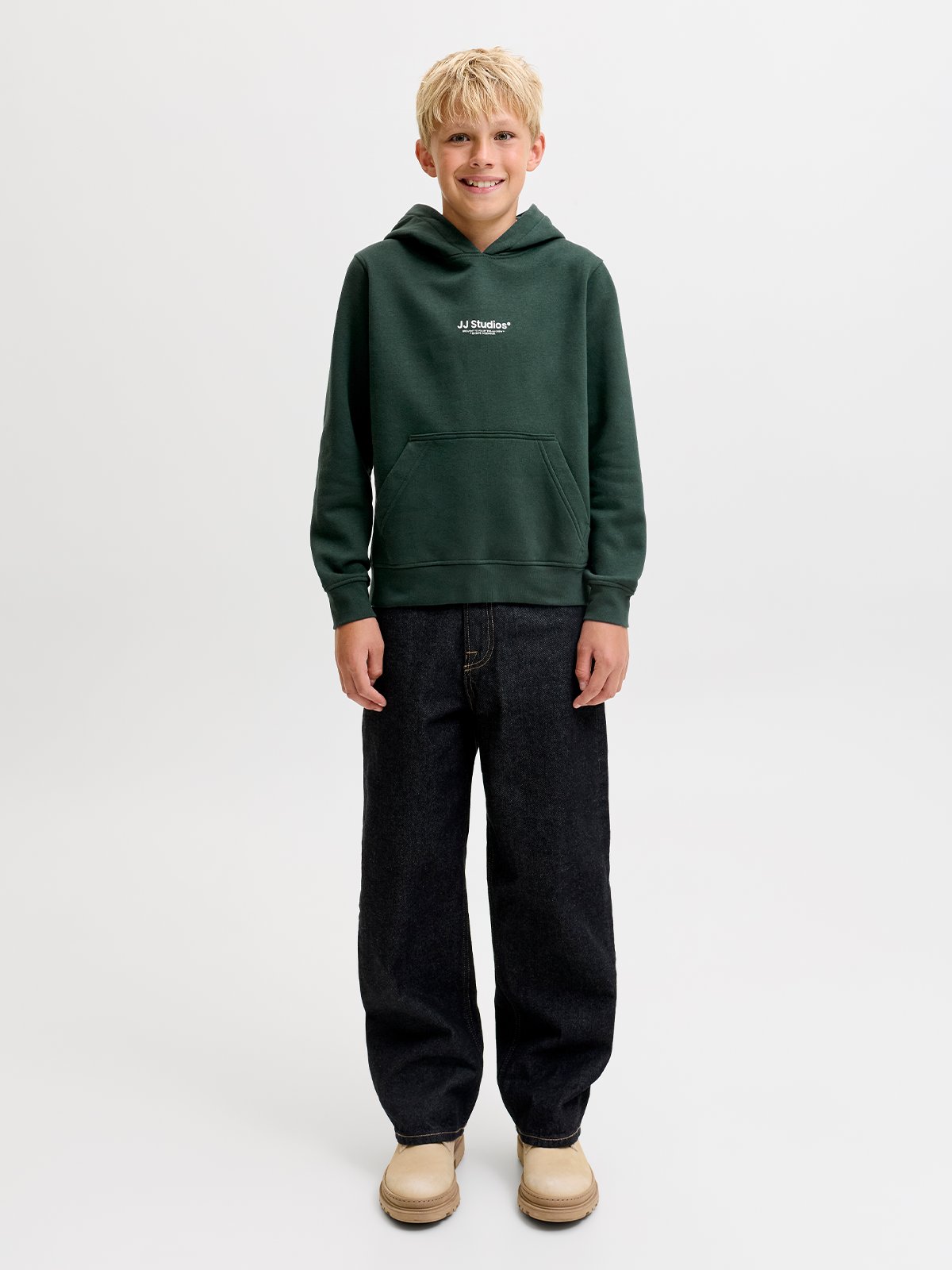 Jack and Jones Junior Soho Sweat Hood Junior Scarab