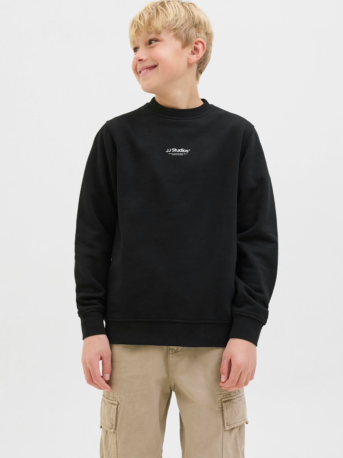 Jack and Jones Junior Soho Sweat Crew Neck Junior Black