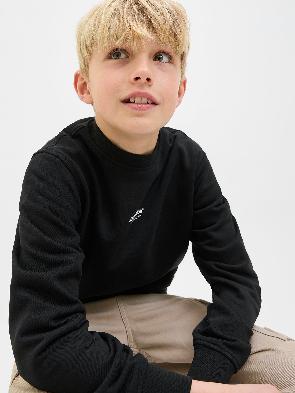 Jack and Jones Junior Soho Sweat Crew Neck Junior Black