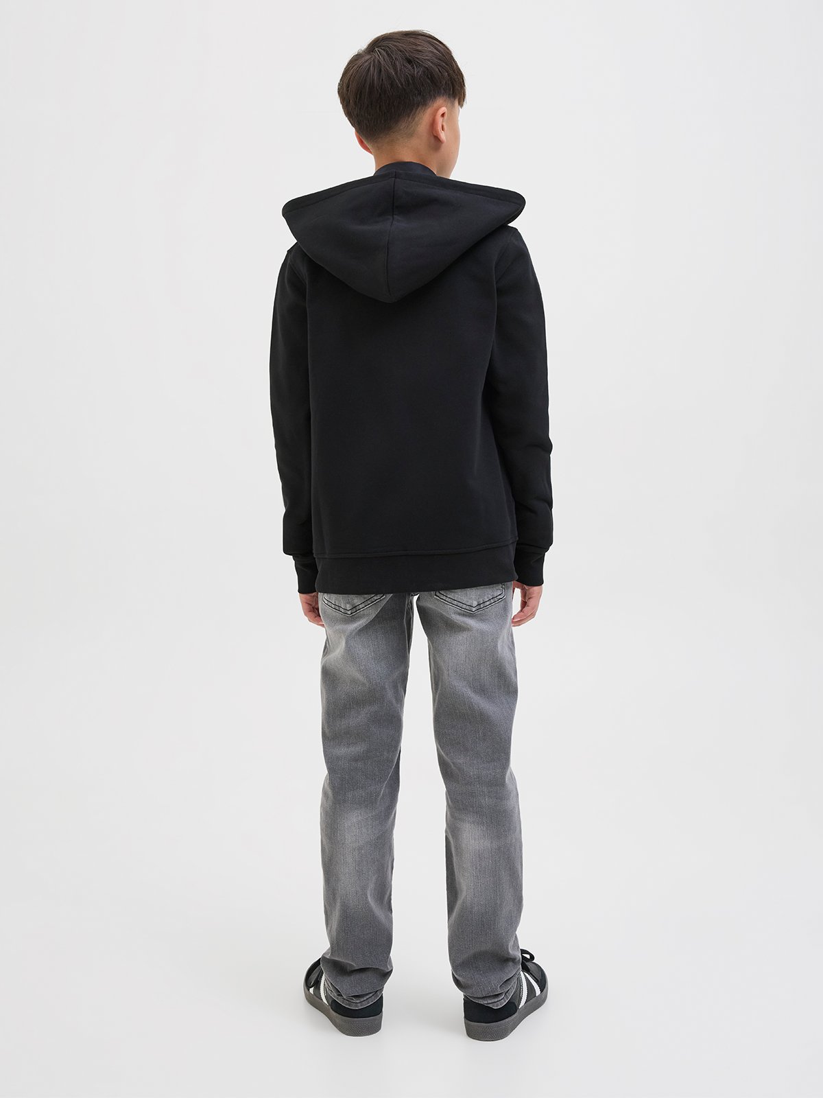 Jack and Jones Junior Soho Sweat Zip Hood Black
