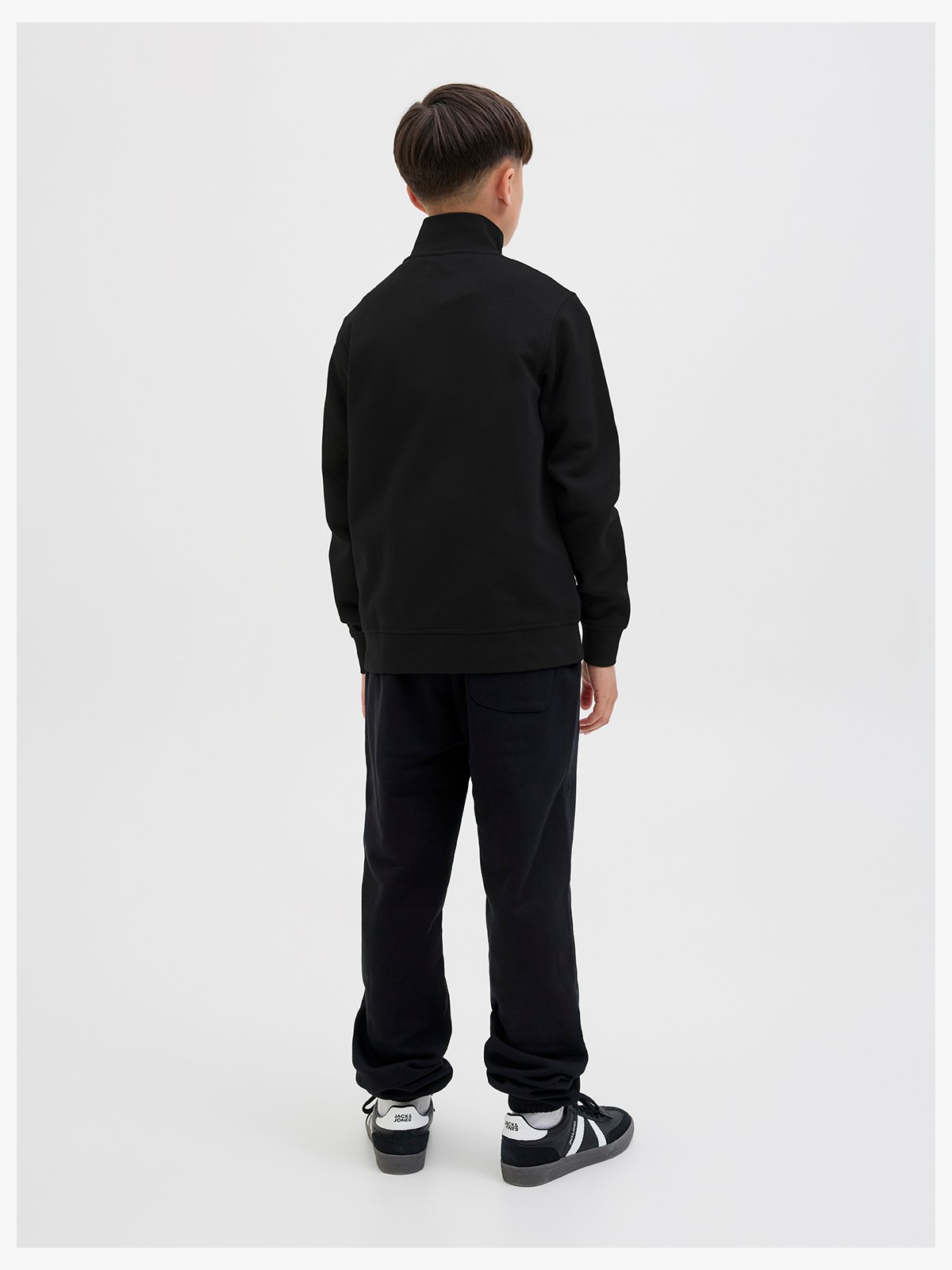 Jack and Jones Junior Soho Sweat Quarter Zip Black