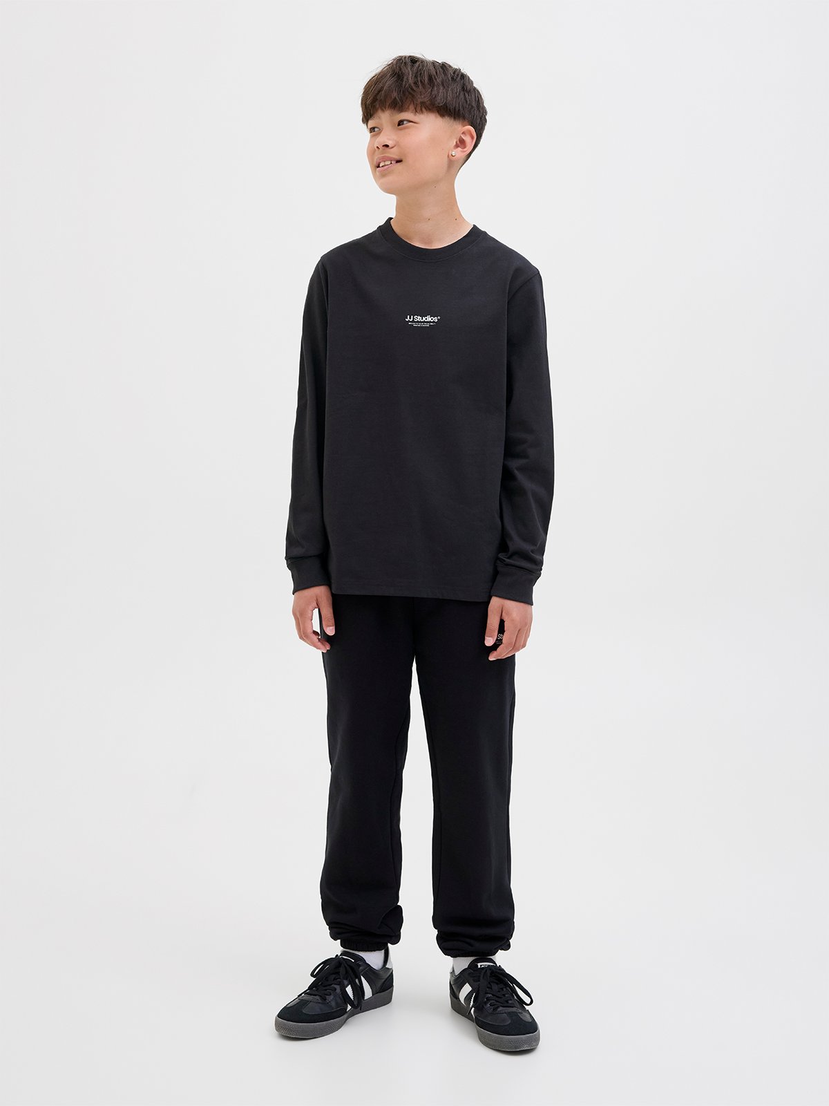 Jack and Jones Junior Soho Tee Crew Neck Jnr Black