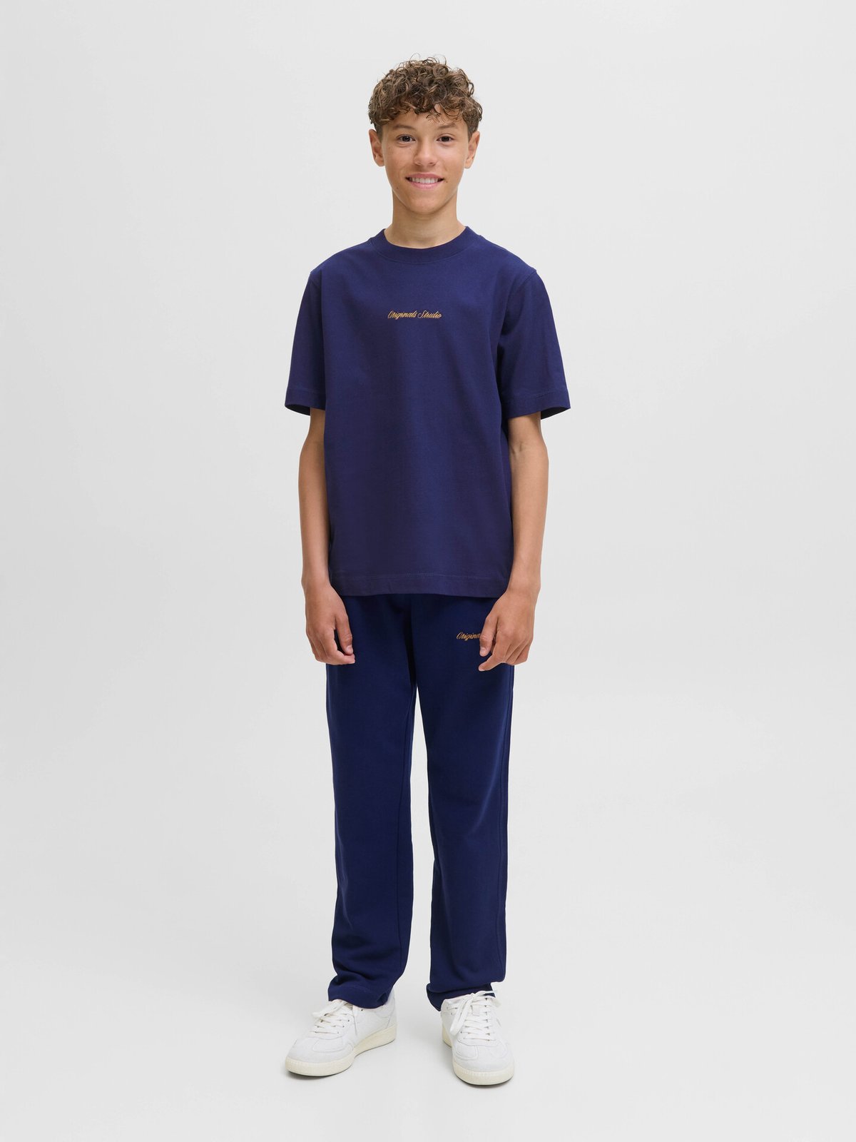 Jack and Jones Junior Norrebro Tee Short Sleeve Junior Ocean Cavern