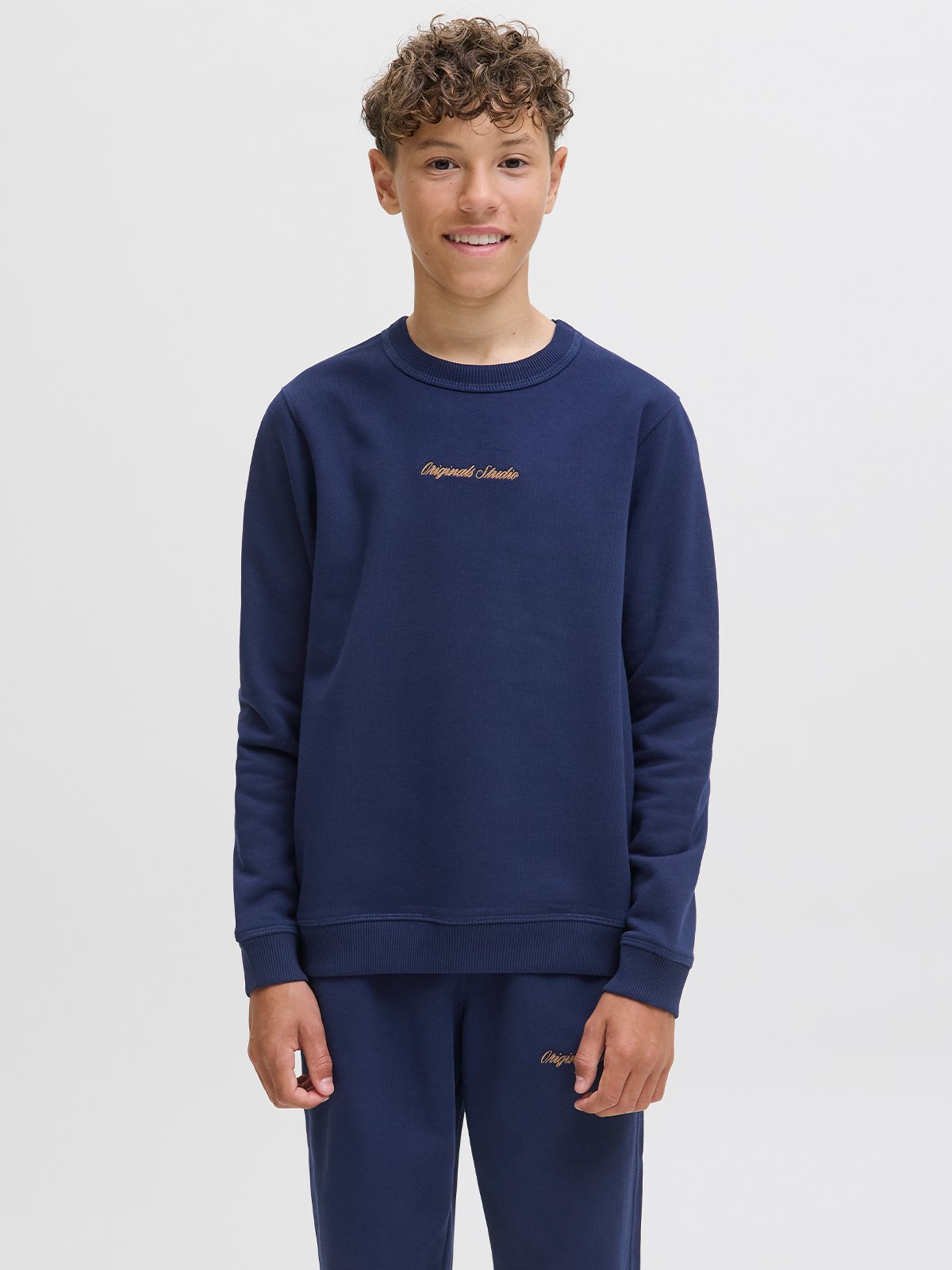 Jack and Jones Junior Norrebro Sweat Crew Jnr Ocean cavern