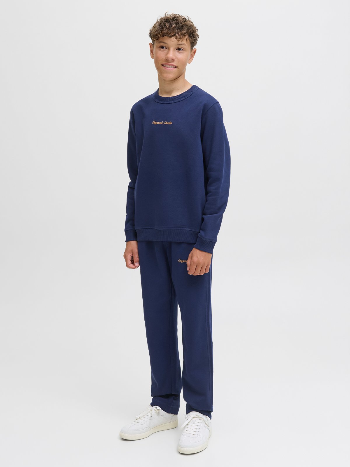 Jack and Jones Junior Norrebro Sweat Crew Jnr Ocean cavern