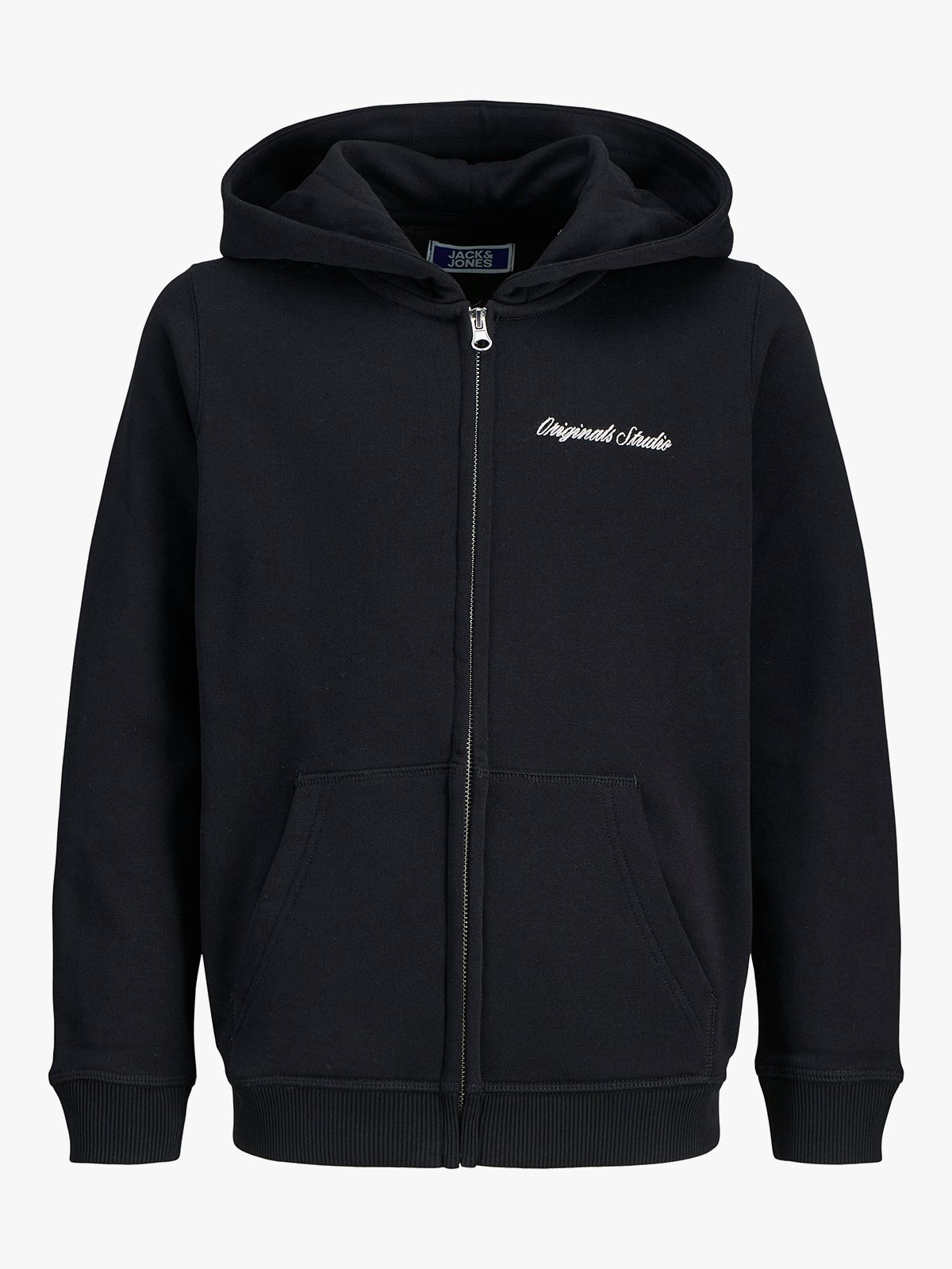 Jack and Jones Junior Norrebro Sweat Zip Hood Jnr Black