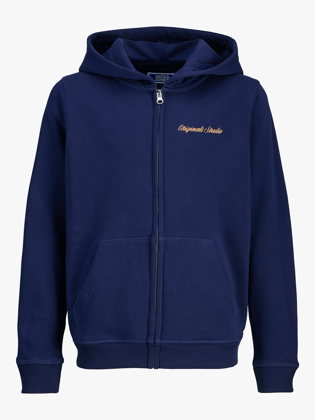 Jack and Jones Junior Norrebro Sweat Zip Hood Jnr Ocean cavern