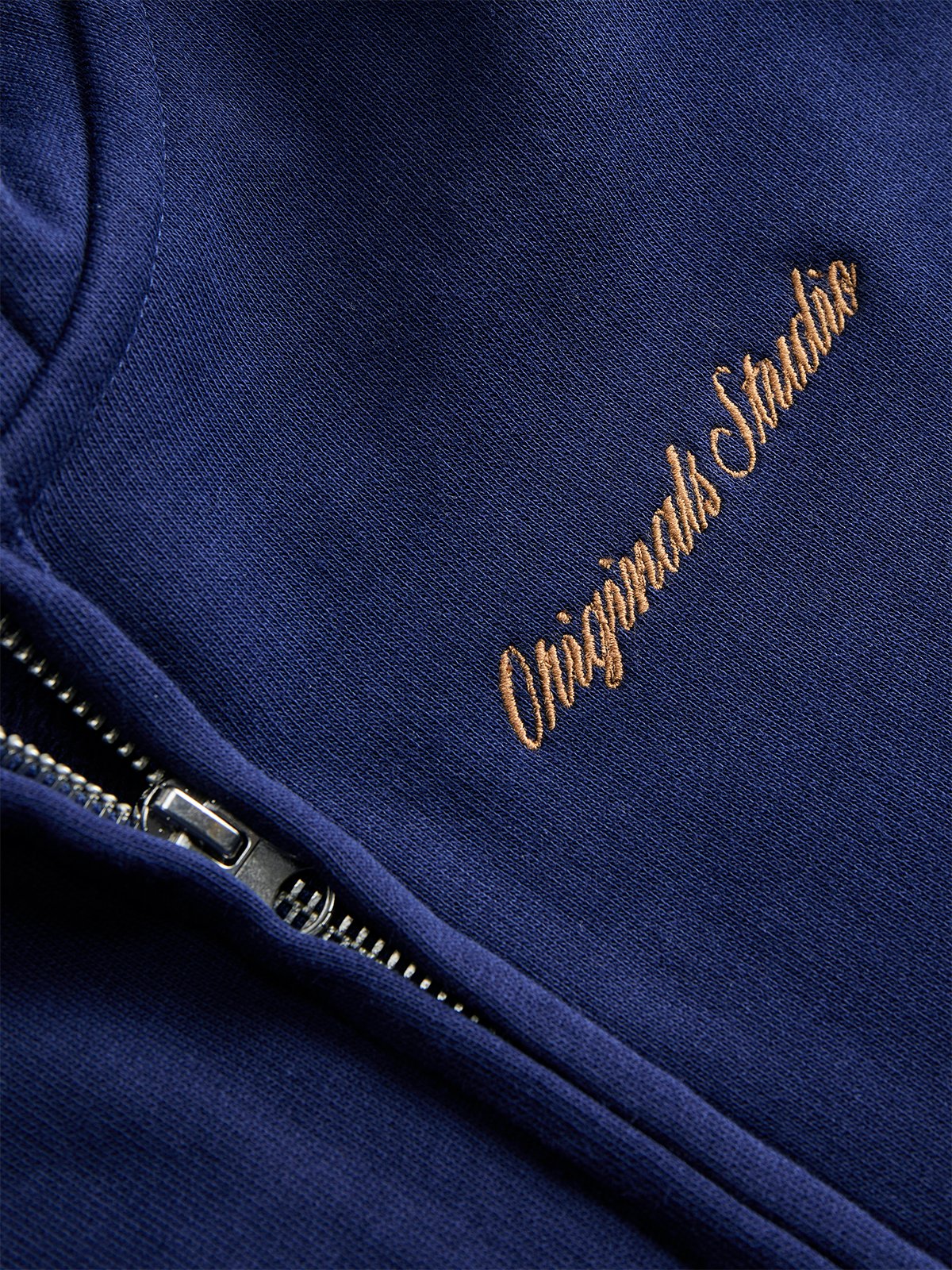 Jack and Jones Junior Norrebro Sweat Zip Hood Jnr Ocean cavern