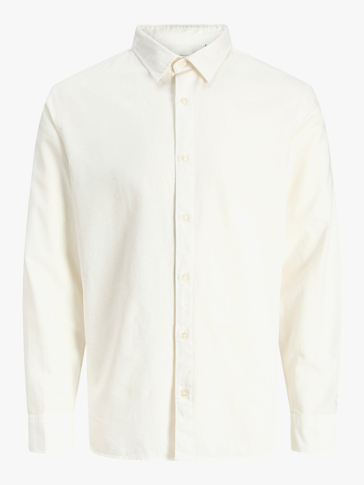Jack and Jones Junior Junior Breeze Linen Blend Shirt Long Sleeve White