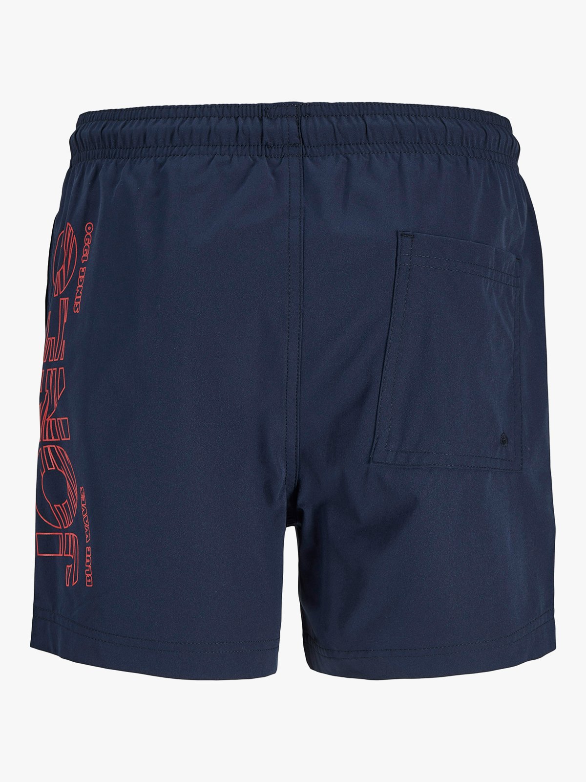 Jack and Jones Junior Maui Wave Logo Swim Shorts Navy Blazer