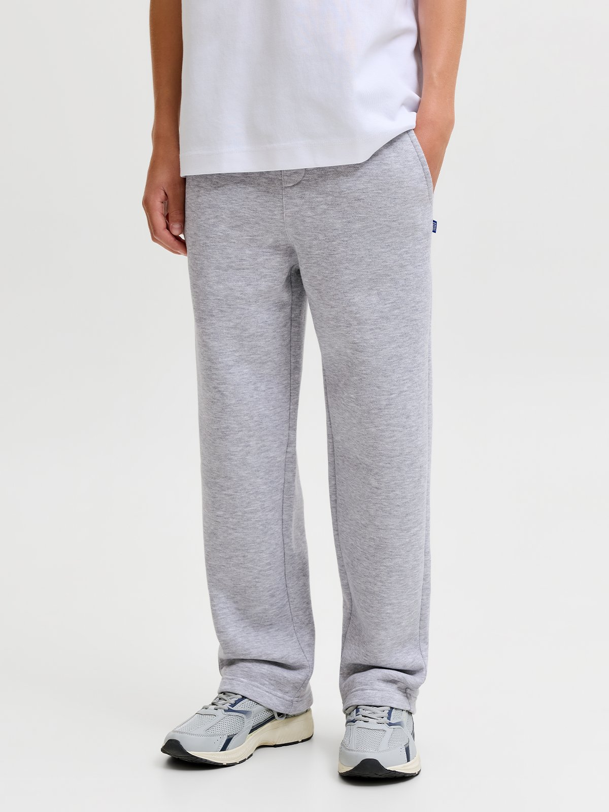 Jack and Jones Junior Bradley Sweat Pant Light Grey Melange