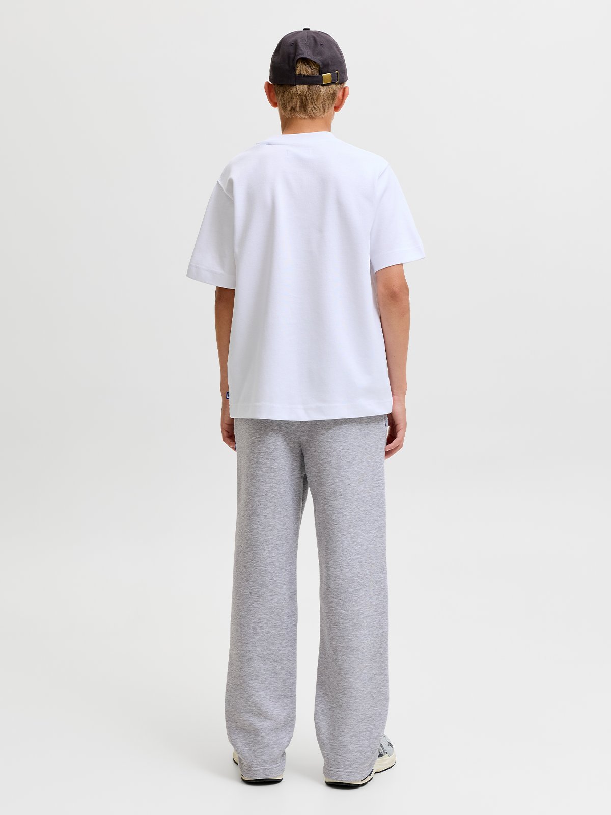 Jack and Jones Junior Bradley Sweat Pant Light Grey Melange