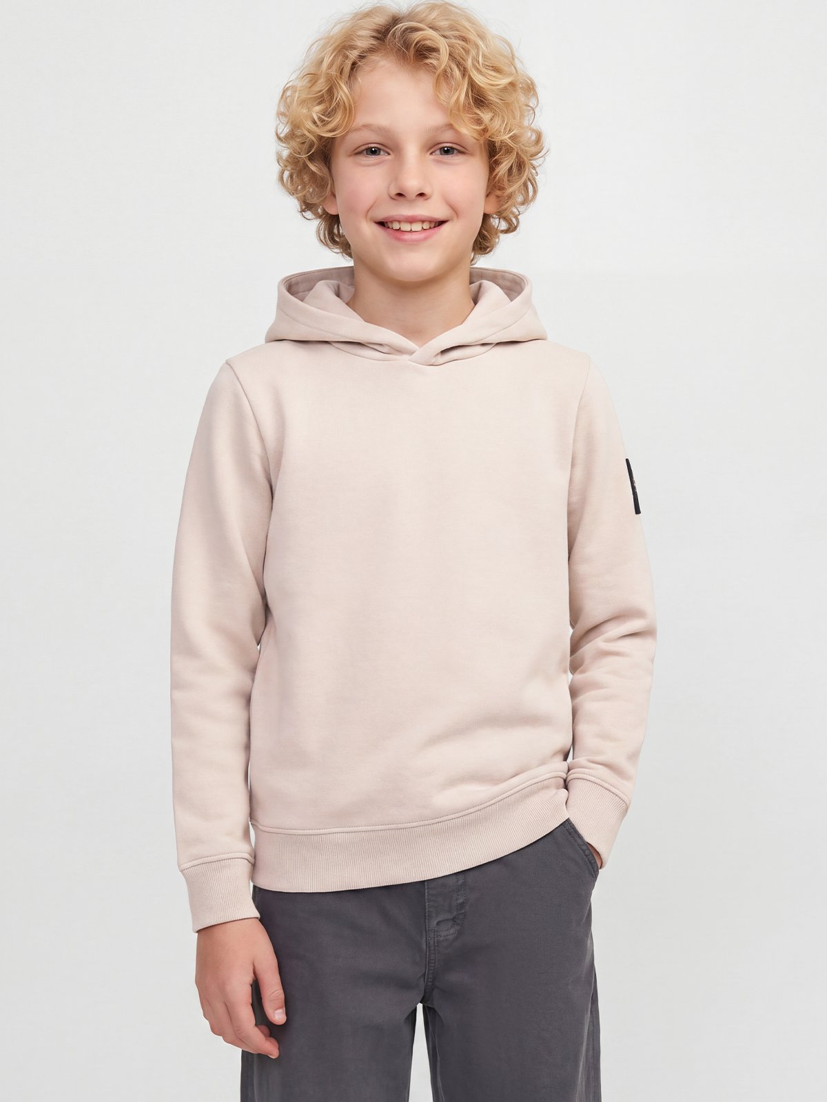 Jack & Jones Junior Cleveland Sweat Hood Moonbeam