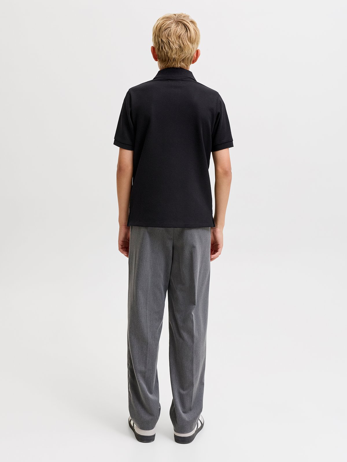 Jack and Jones Junior Austin Polo Short Sleeve Black