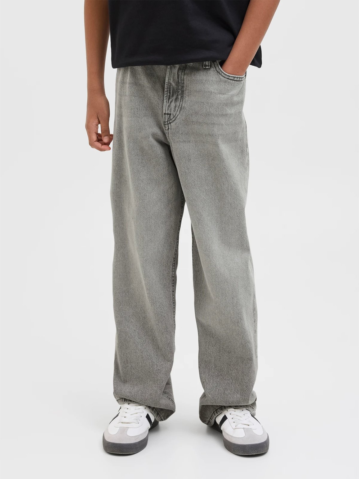 Jack and Jones Junior Alex Original Junior Grey Denim