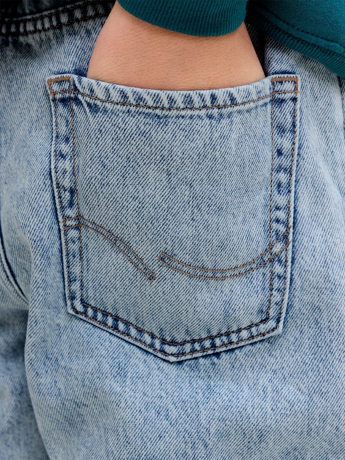 Jack and Jones Junior Chris Original Junior Blue Denim