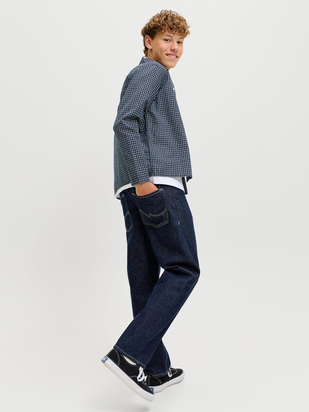 Jack and Jones Junior Chris Original Junior Blue Denim