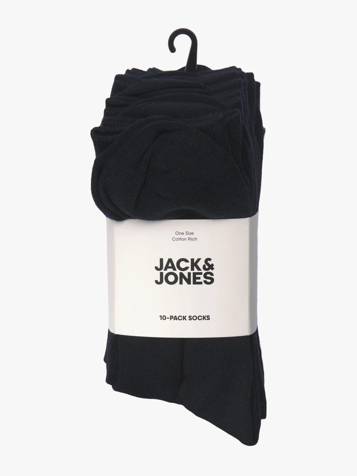 Jack and Jones Jens Sock 10 Pack Black