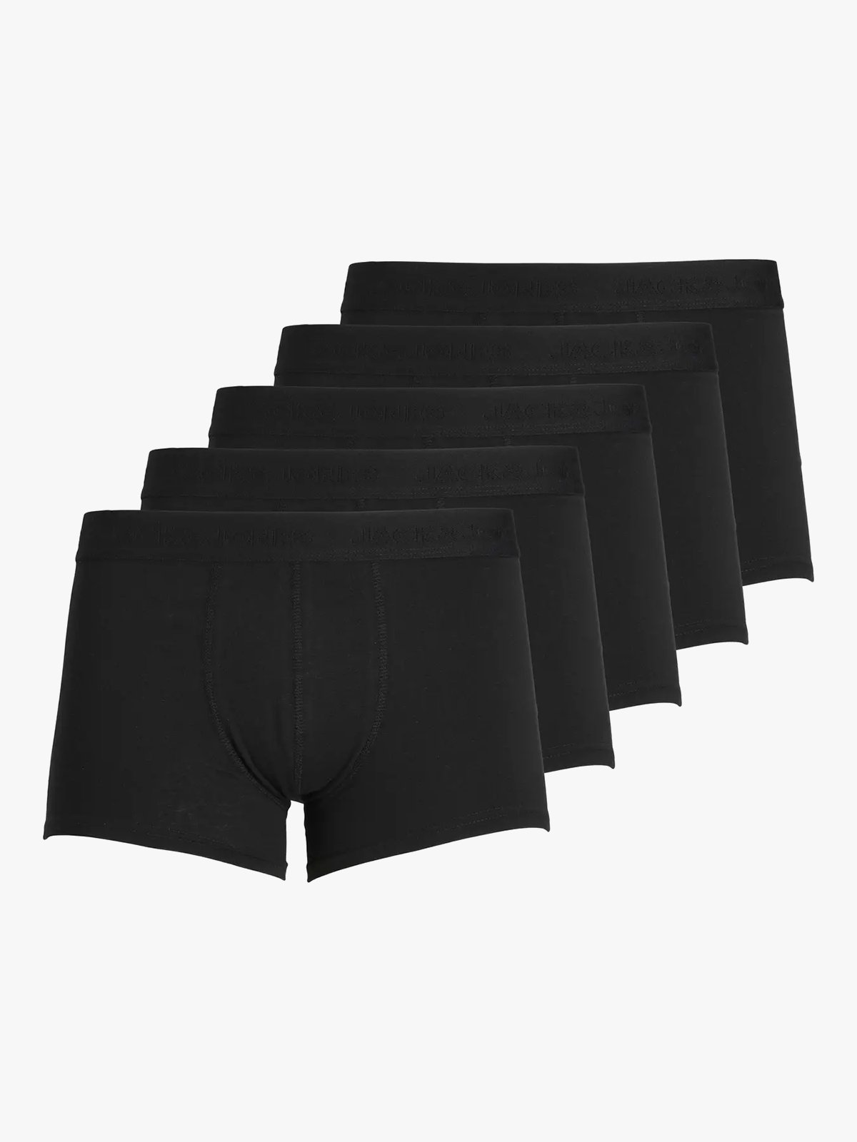 Jack and Jones Tone In Tone Trunks 5 Pack Black