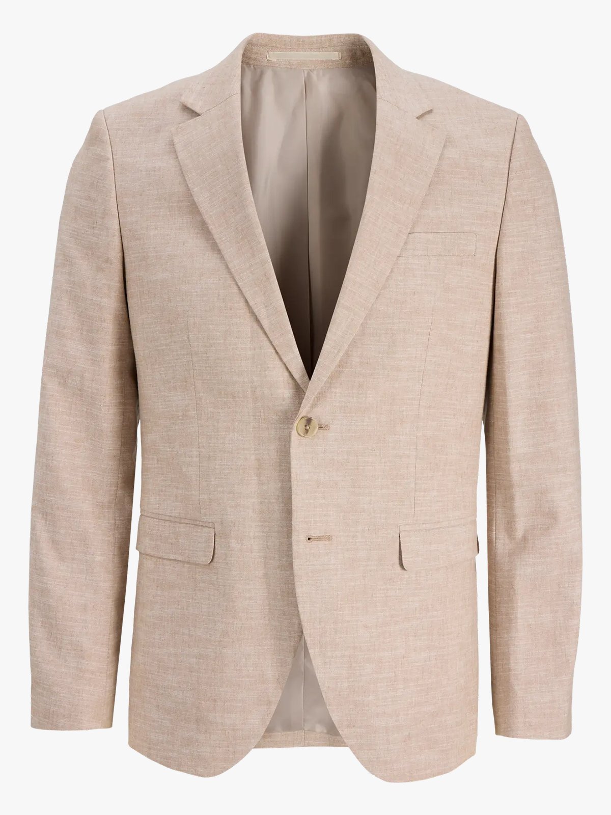 Jack and Jones Riviera Linen Blazer Slim Fit Beige
