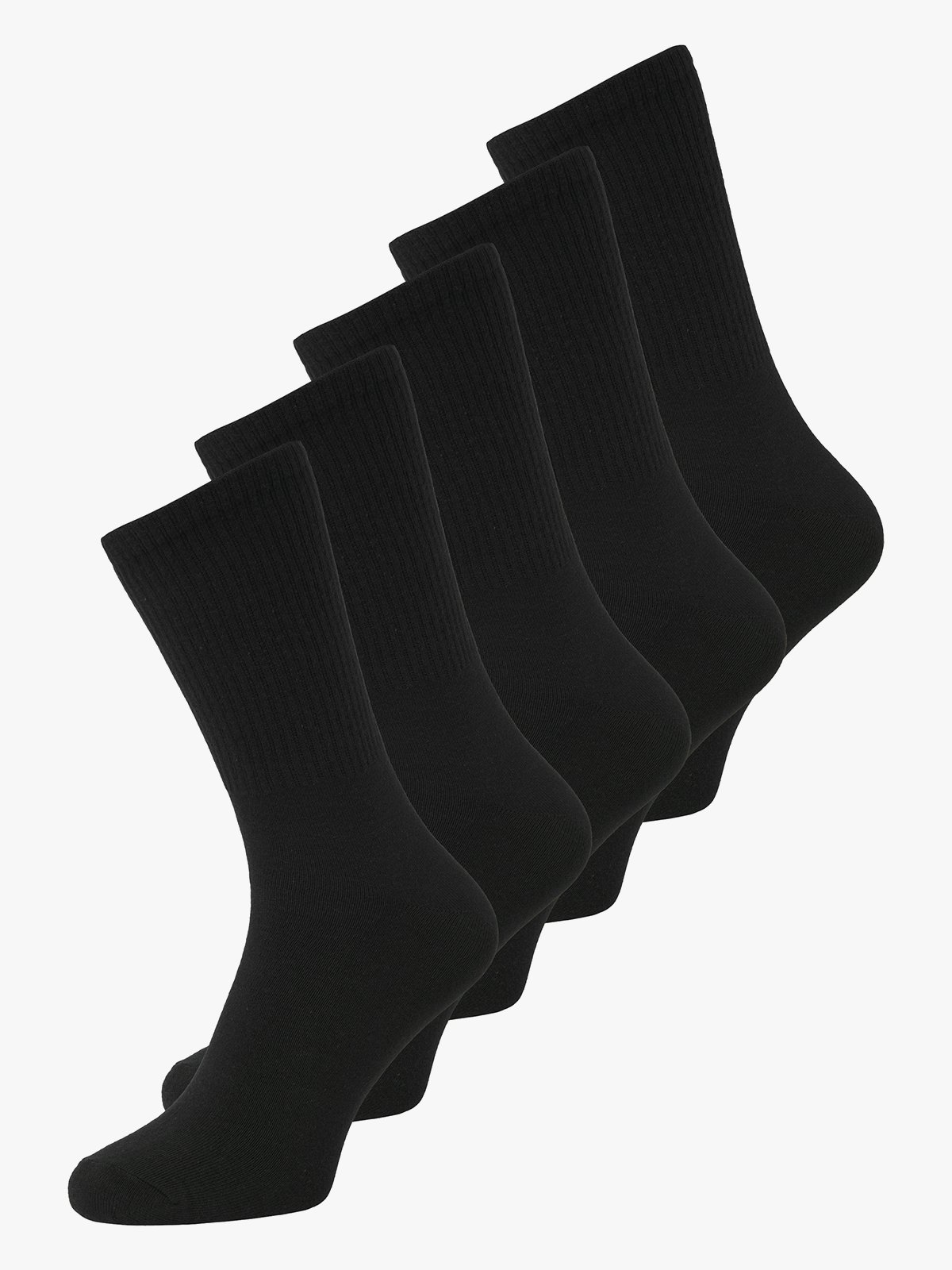 Jack and Jones Basic Tennis Sock 5 Pack Black