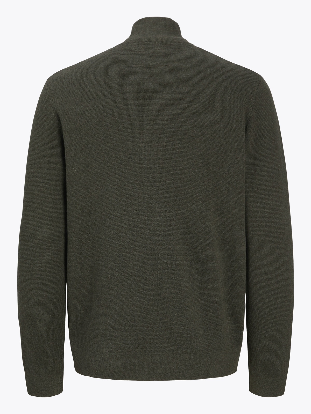 Jack and Jones Milano Stitch Knit Half Zip Rosin Melange