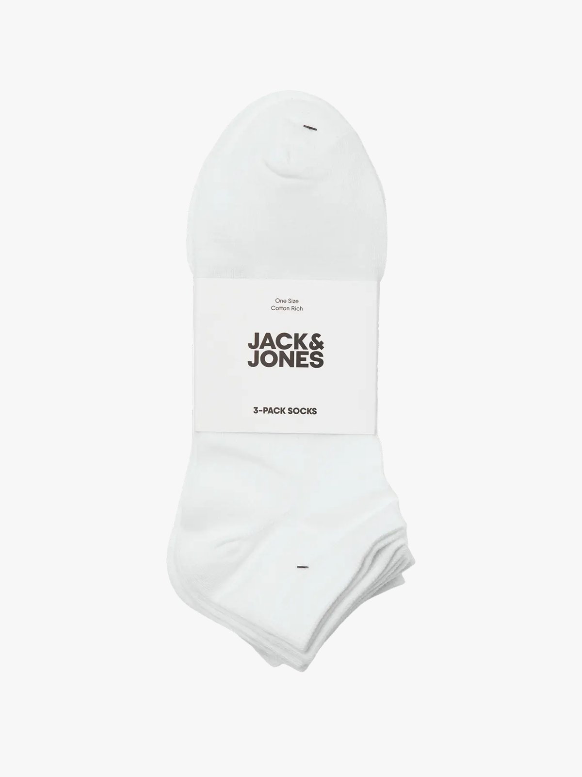 Jack and Jones Louis Dongo Socks 3 Pack White
