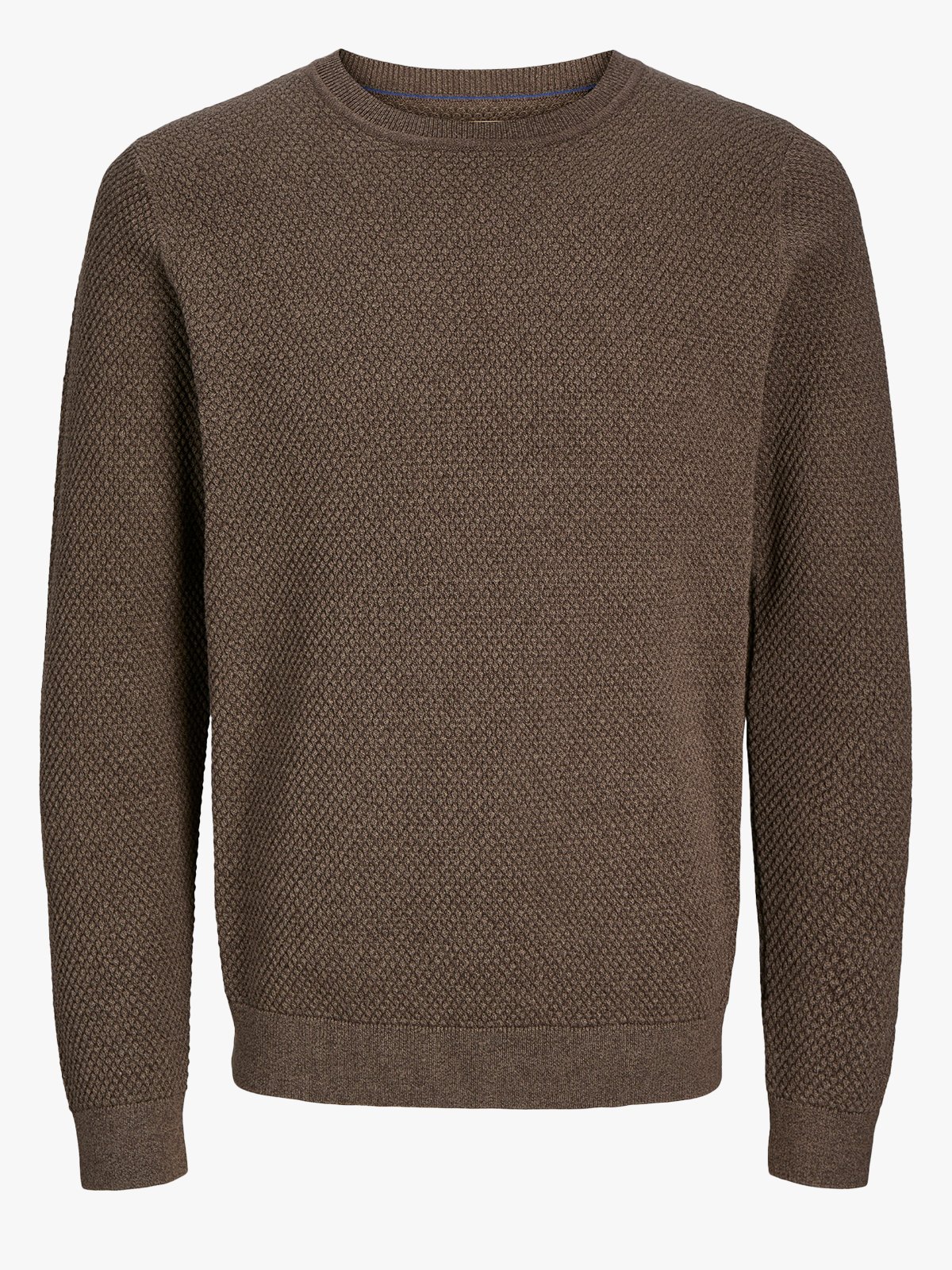 Jack and Jones Noah Knit Crew Neck Walnut Twist/full structure