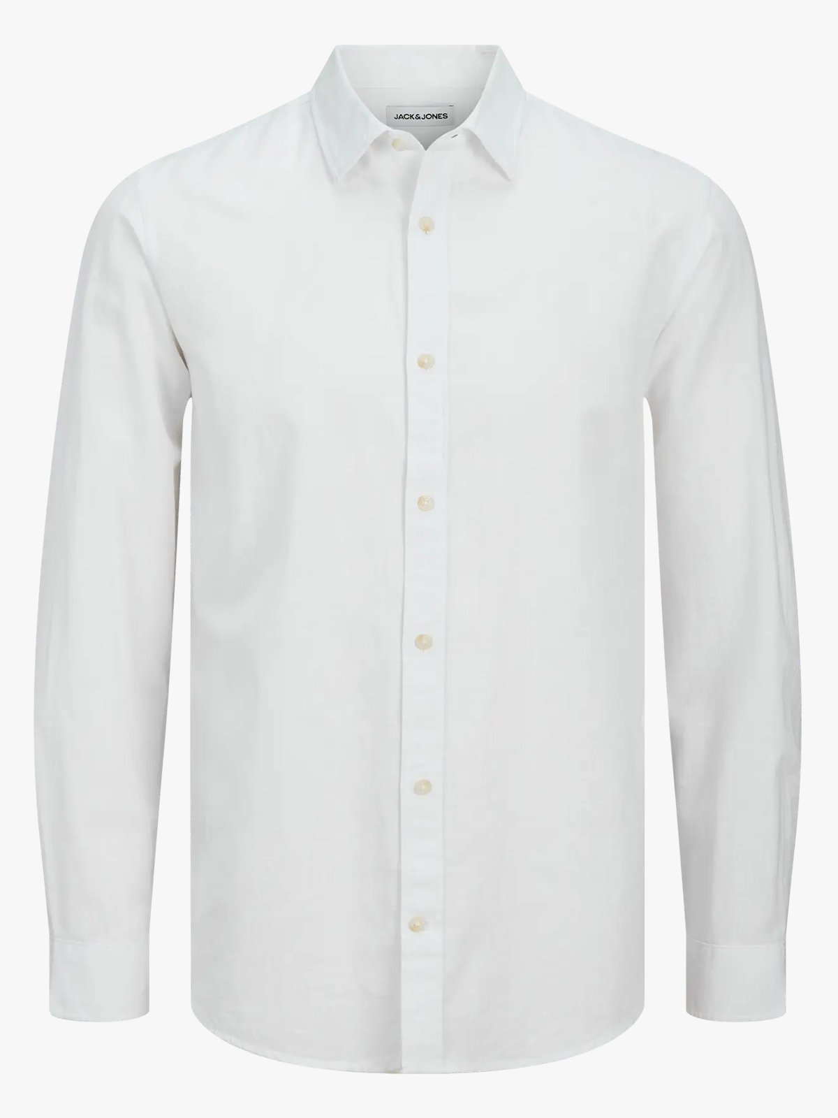 Jack and Jones Summer Shirt Long Sleeve White