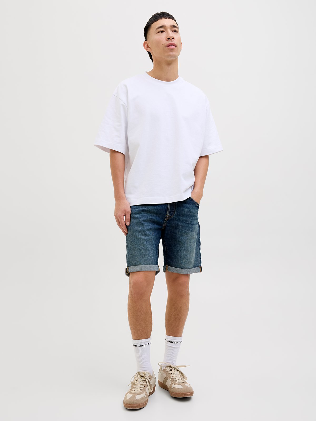 Jack and Jones Rick Fox Shorts Blue denim
