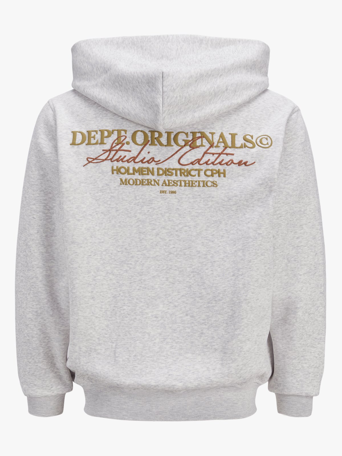 Jack & Jones Islington Back Sweat Hood White Melange