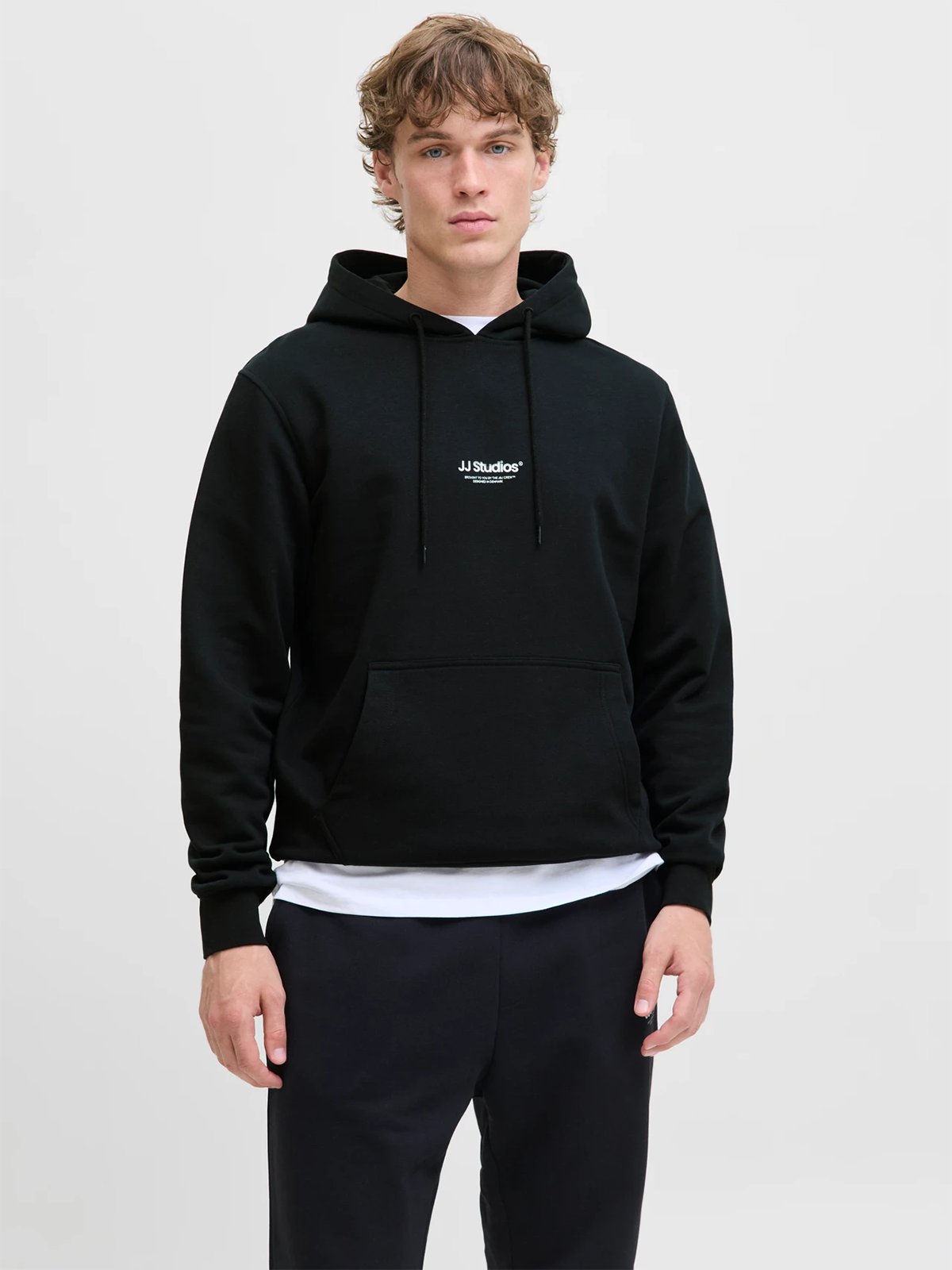 Jack and Jones Soho Sweat Hood Black