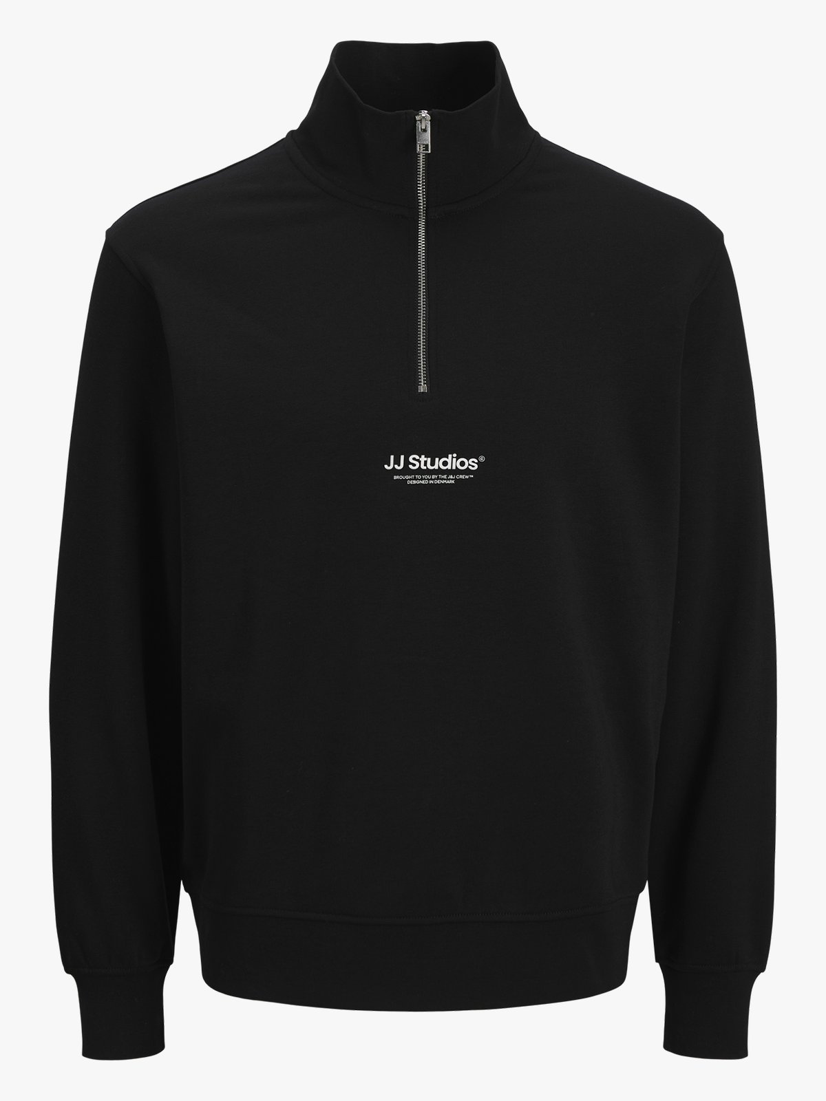 Jack and Jones Soho Sweat Quarter Zip Black