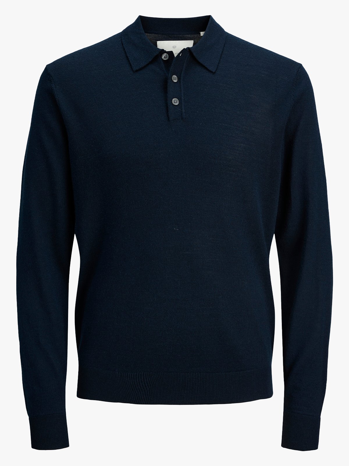Jack and Jones Merino Knit Polo Night Sky