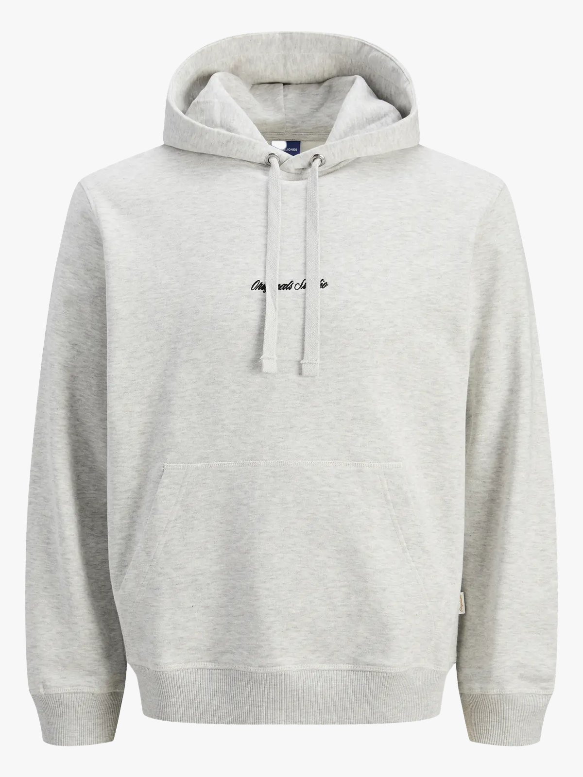 Jack and Jones Norrebro EMB Sweat Hood White Melange