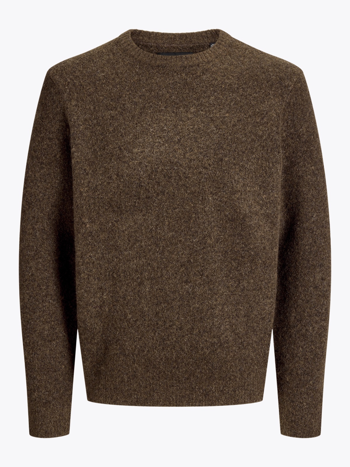 Jack & Jones Simon Souffle Knit Crew Neck Chocolate Torte Solid