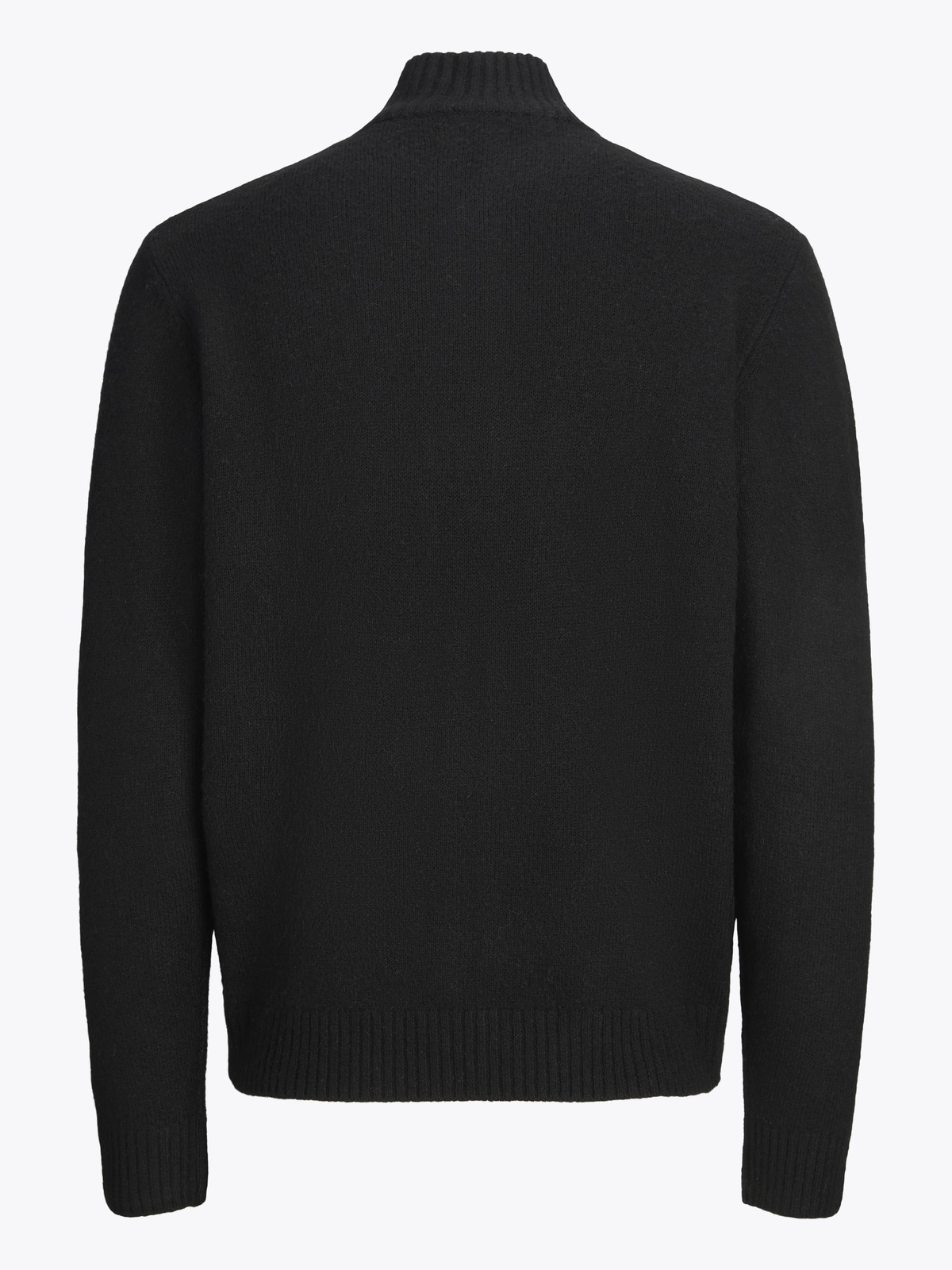 Jack & Jones Soho Ollie Knit High Neck Zip Cardigan Black