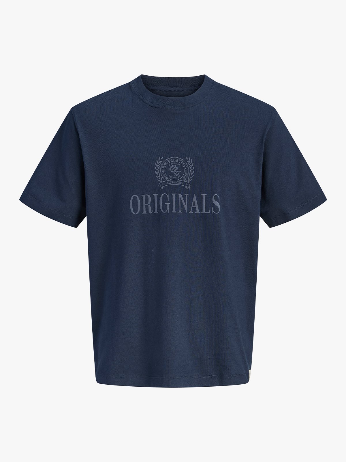 Jack and Jones Fredriksberg Monogram Tee Short Sleeve Sky Captain