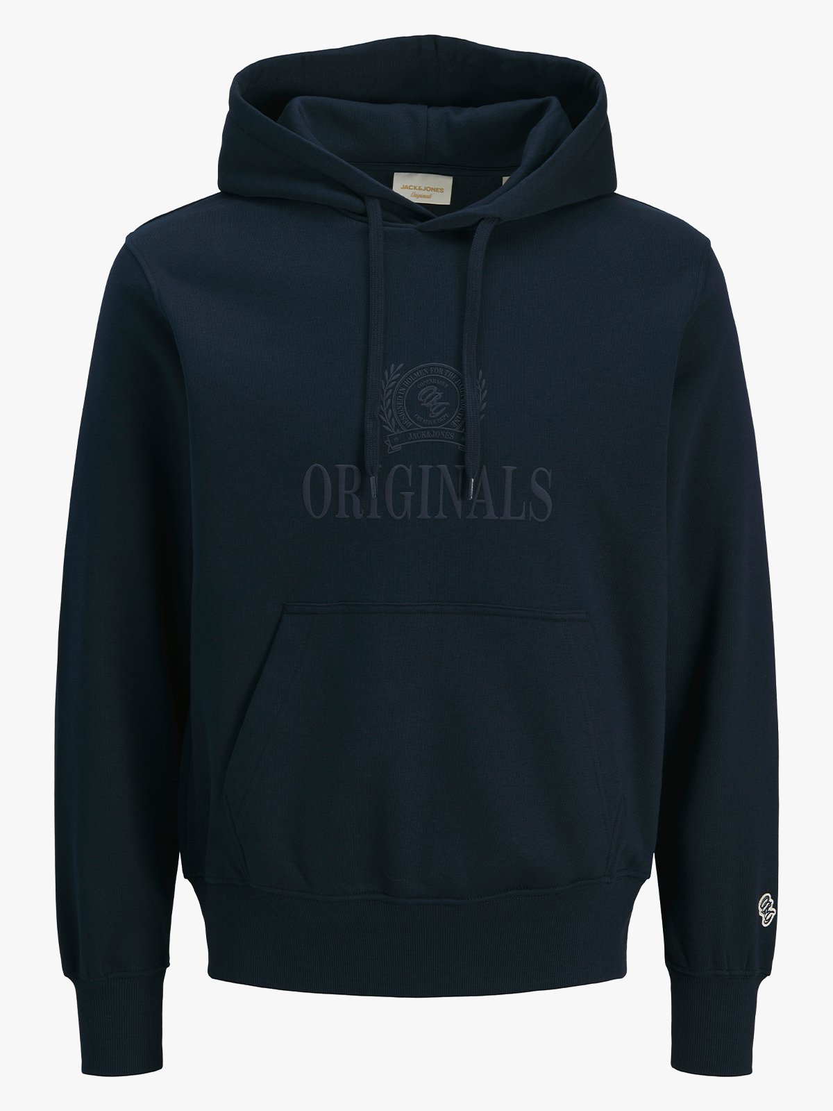 Jack and Jones Frederiksberg Monogram Sweat Hood Sky Captain