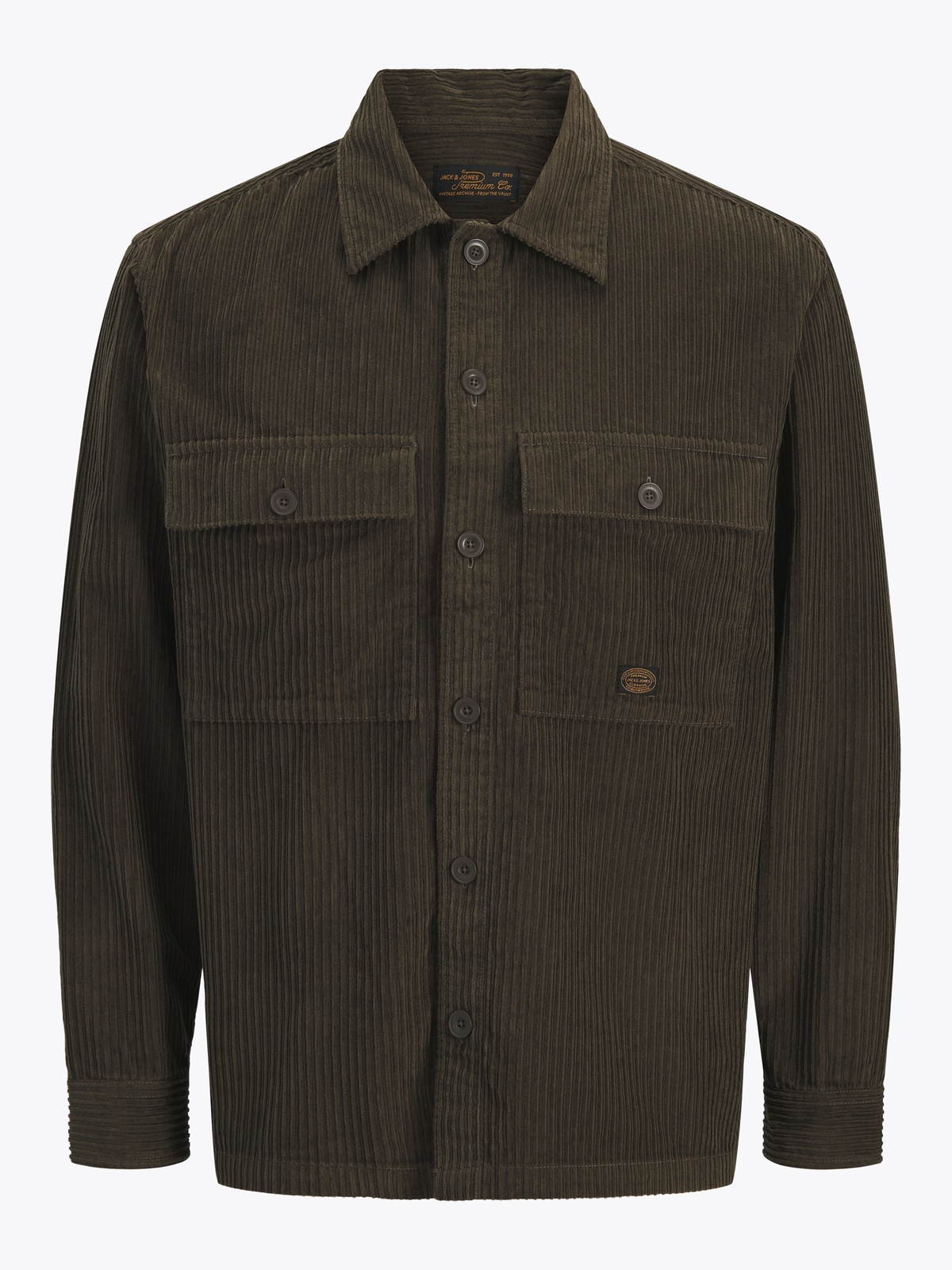 Jack & Jones Oliver Corduroy Long Sleeve Overshirt Crocodile